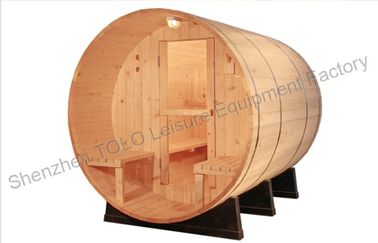 Elektryczne Barrel sauna Kabiny z litego drewna Outdoor / Indoor